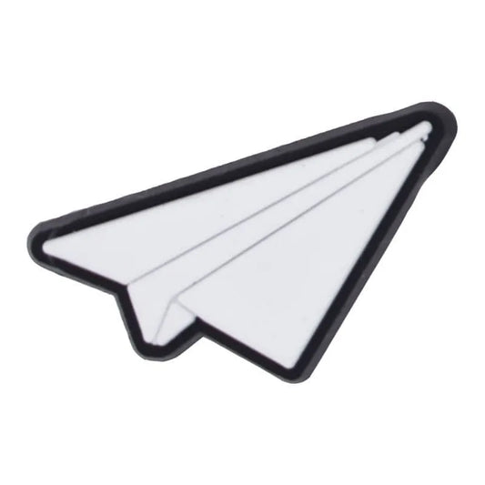Paper Airoplane Shoe Charm