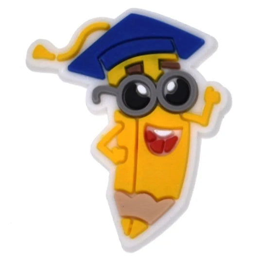 Teacher Pencil Shoe Charm