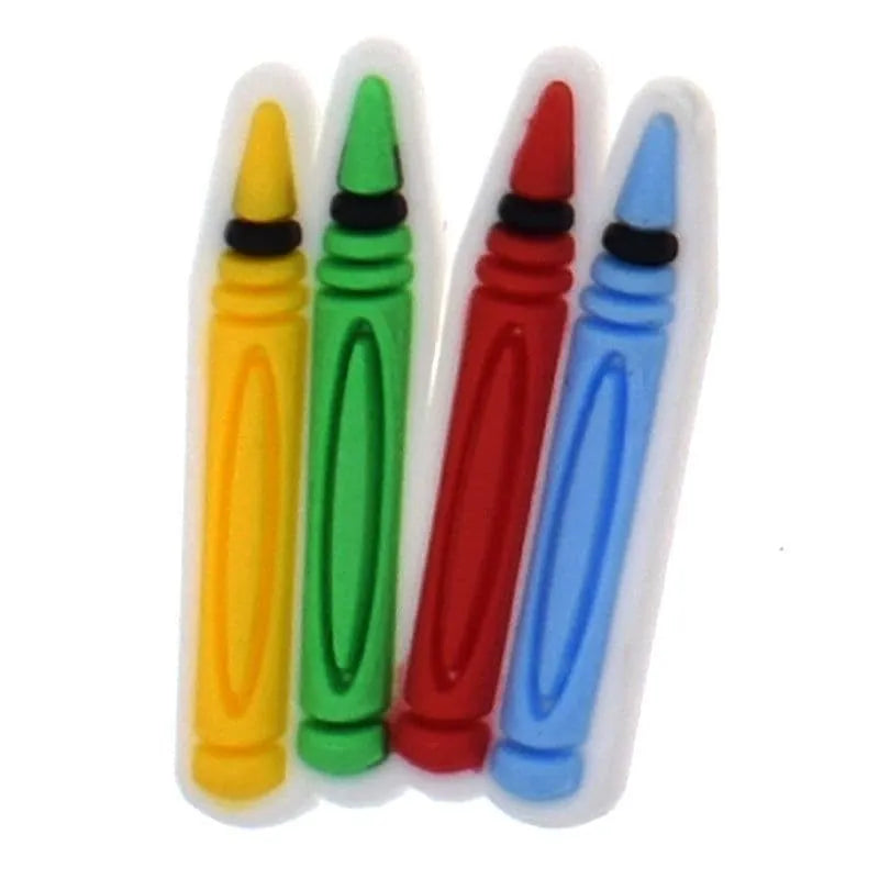 Set Of Crayons Shoe Charm