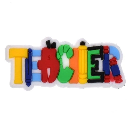 Teacher Sign Shoe Charm