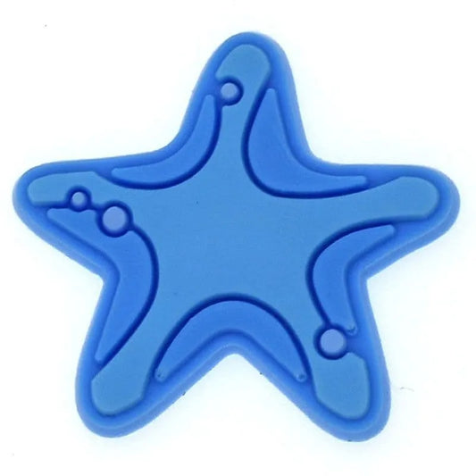 Starfish Blue Shoe Charm
