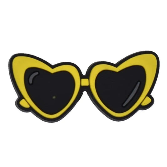 Heart Sunglasses Shoe Charm
