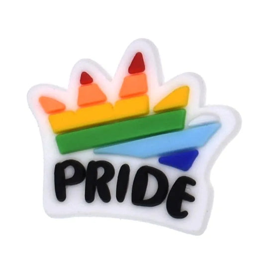 Pride Crown Shoe Charm