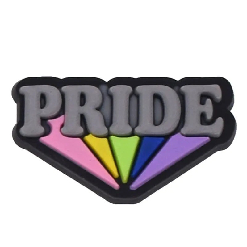 Flash Pride Sign Shoe Charm