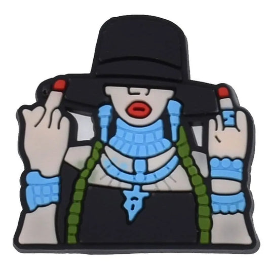 Singer With Hat Shoe Charm