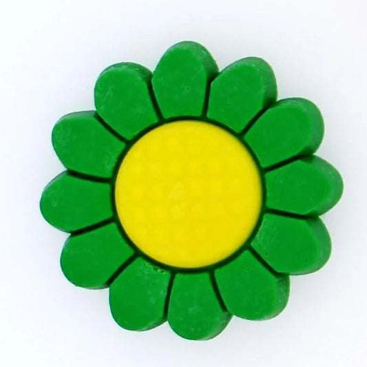Green Petals Yellow Centre Shoe Charm