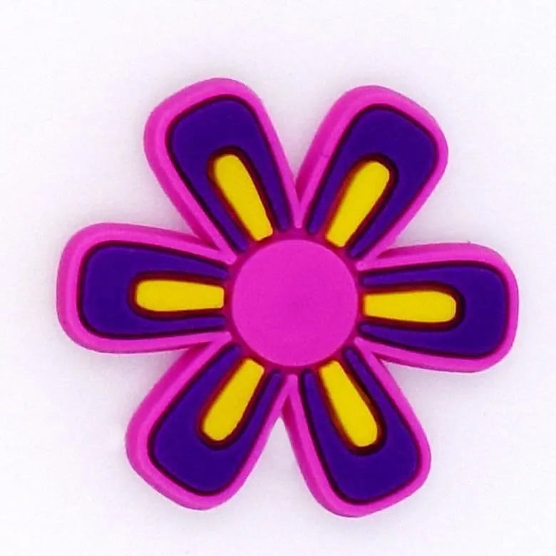 Pink/Purple/Yellow Petals Shoe Charm