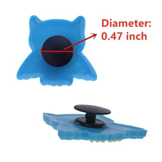 Blue/Black Smiley Shoe Charm