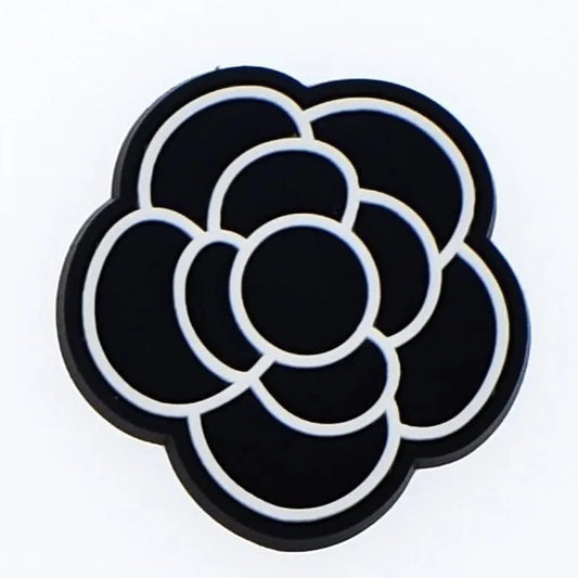 Black Rose Shoe Charm