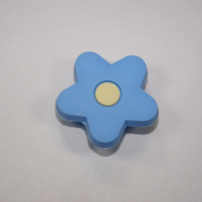 Blue/Yellow Star Petals Shoe Charm