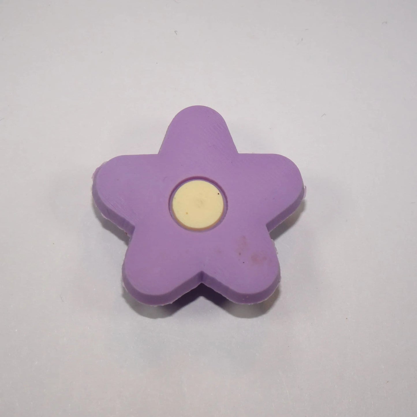 Lilac/Yellow Star Petals Shoe Charm