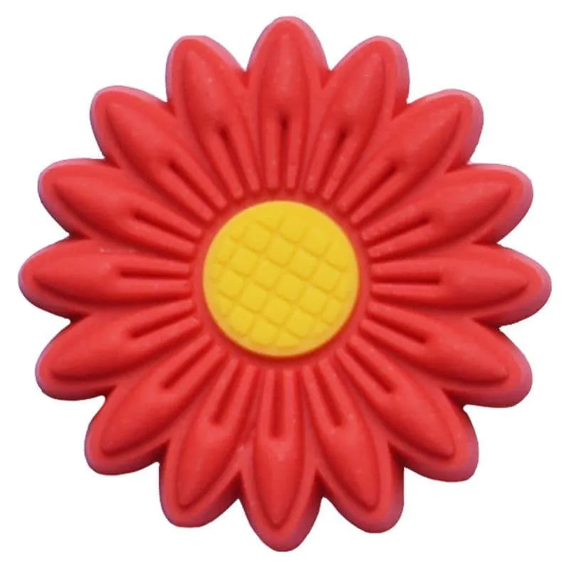 Red/Yellow Multipetal Daisey Shoe Charm