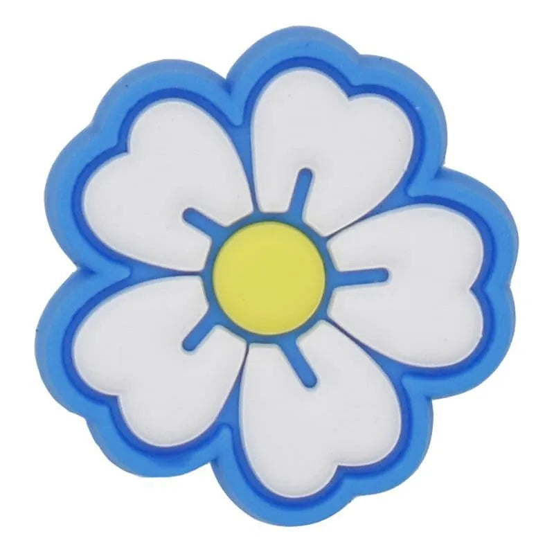 Blue/White/Yellow Daisy Shoe Charm