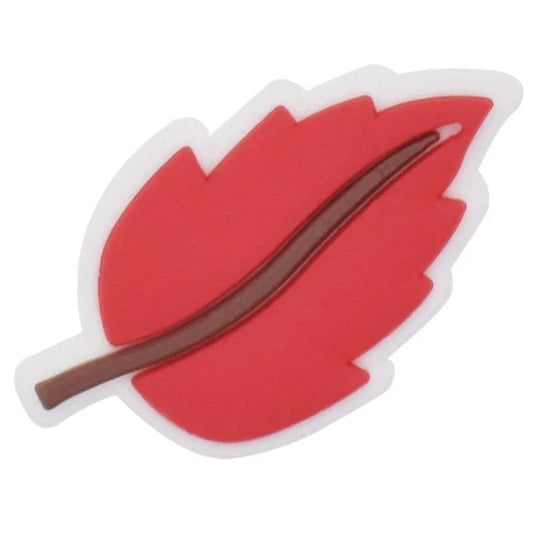 Orange Leaf Shoe Charm