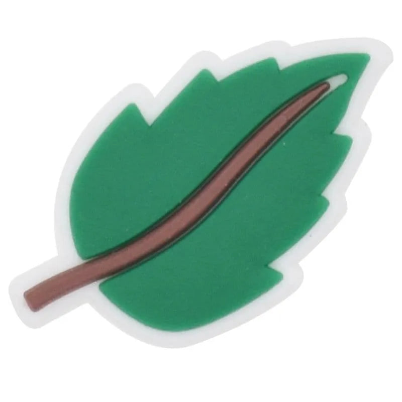 Green Leaf With Brown Shoe Charm