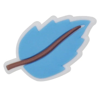 Blue Leaf Shoe Charm