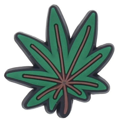 Green Dreamy Leaf Shoe Charm