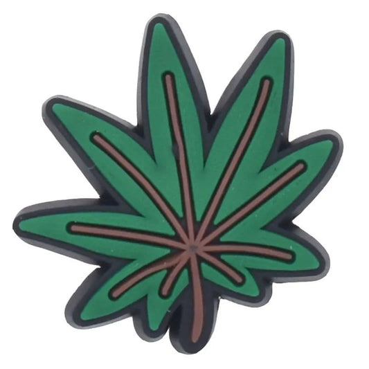 Green Dreamy Leaf Shoe Charm