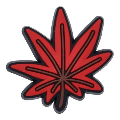 Red Dreamy Leaf Shoe Charm
