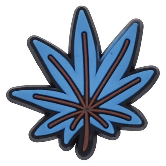 Blue Dreamy Leaf Shoe Charm