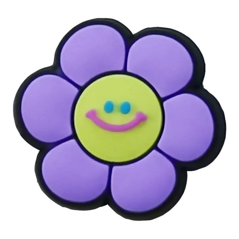 Lilac/Yellow Smiler Shoe Charm