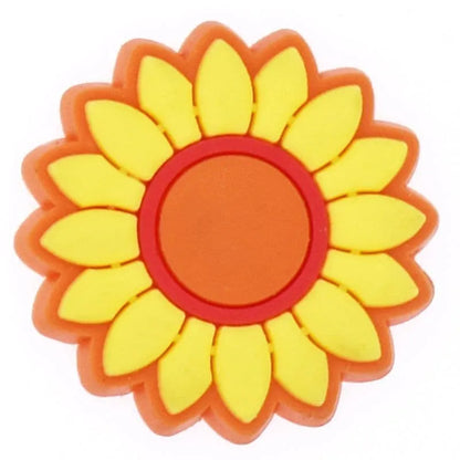 Orange/Yellow Daisy Shoe Charm