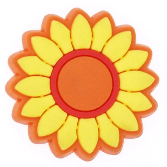 Orange/Yellow Daisy Shoe Charm