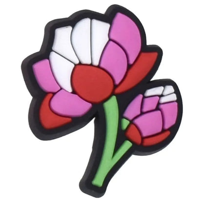 Exotic Pink/White Shoe Charm