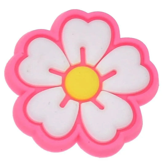 Yellow/White/Pink Petals Shoe Charm