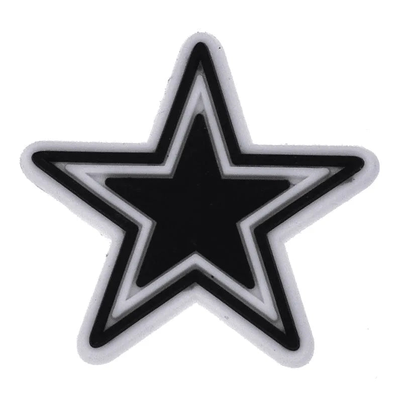 Dalas Cowboys Star Football Team Badge Logo Shoe Charm