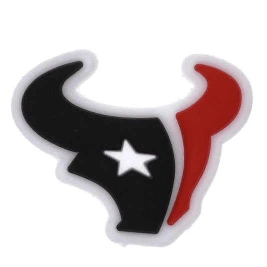 Houston Texans Football Team Badge Logo Shoe Charm