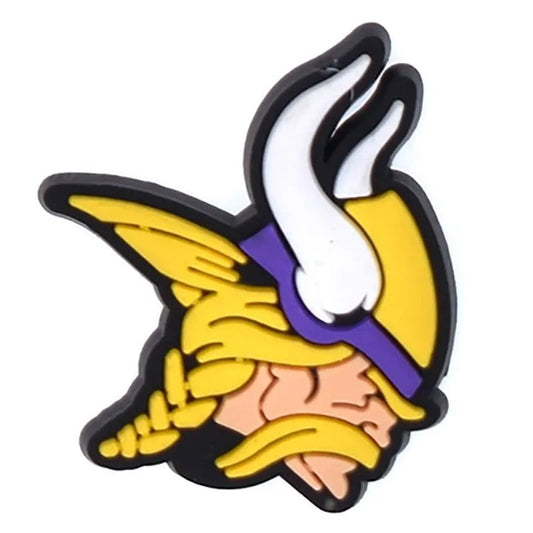 Minnesota Vikings Football Team Badge Logo Shoe Charm