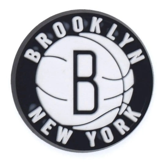Brooklyn Nets Basketball Team Badge Logo Shoe Charm