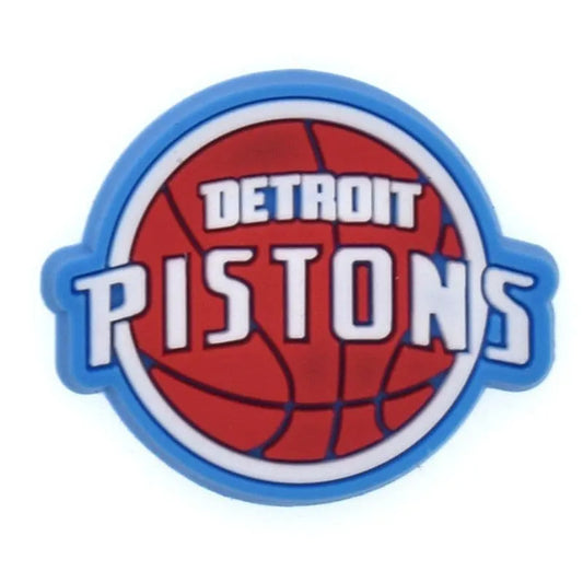 Detroit Pistons Basketball Team Badge Logo Shoe Charm