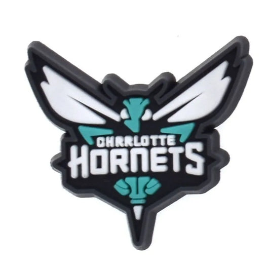 Charlotte Hornets Basketball Team Badge Logo Shoe Charm