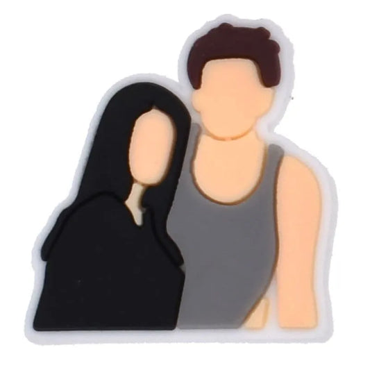 Faceless Natalie & Victor Shoe Charm