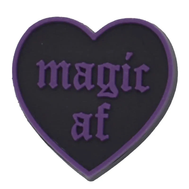 Black Heart Shoe Charm