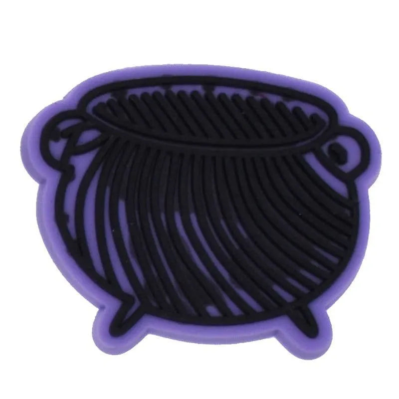 Black Cauldron Shoe Charm