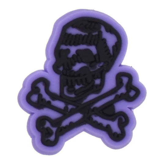 Black Skull & Crossbones Shoe Charm