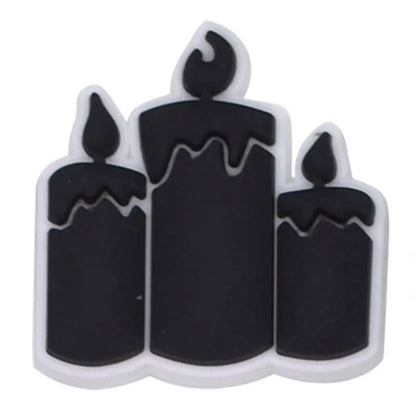 Black Candles Shoe Charm
