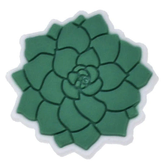 Succulent Plant Shoe Charm