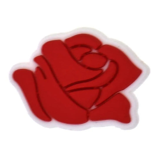 Red Rose Shoe Charm