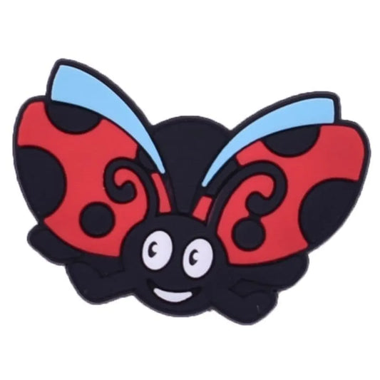 Ladybird Wings Wide Flying Shoe Charm