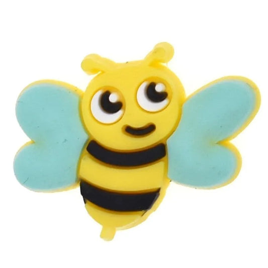Bee Blue Wings Shoe Charm