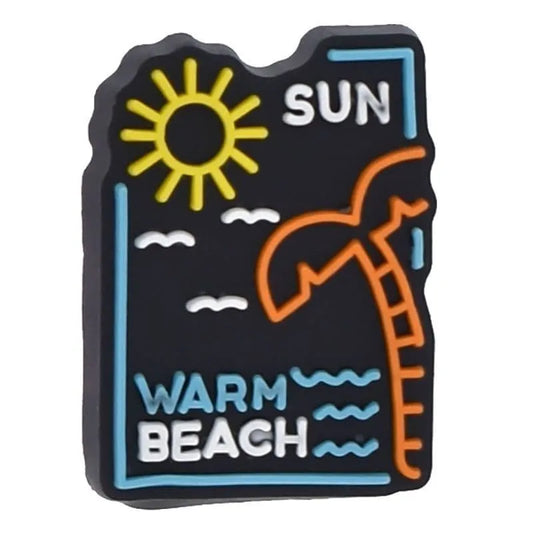 Summer Beach Sign Shoe Charm