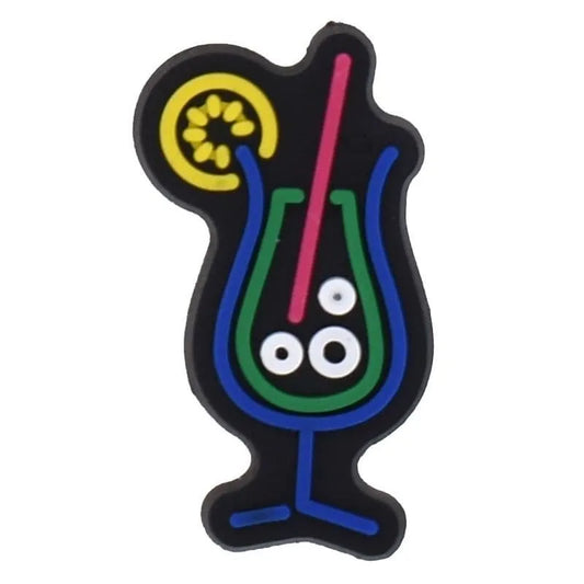 Neon Cocktail Sign Shoe Charm