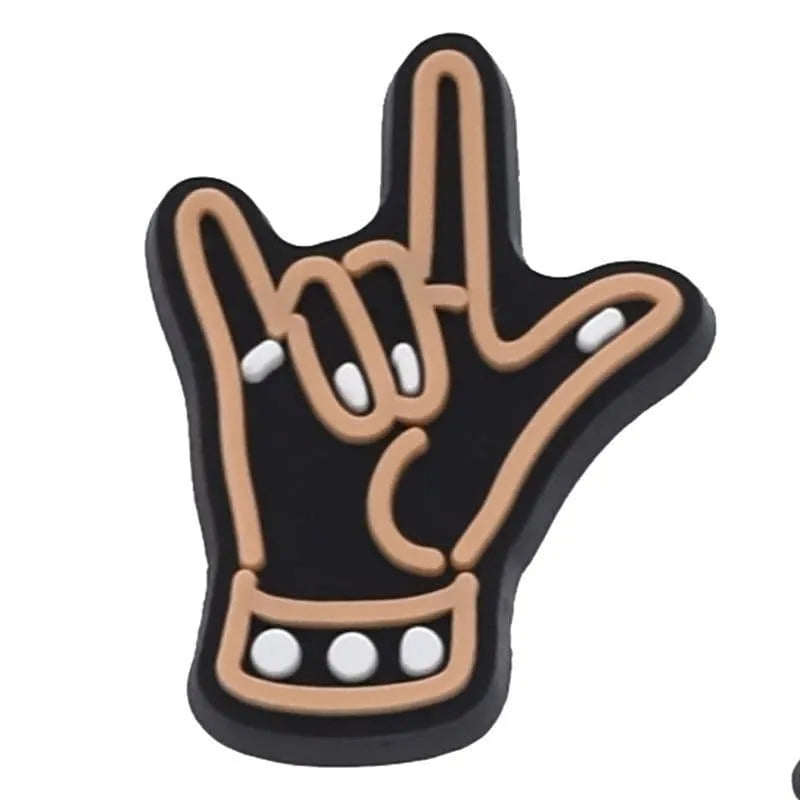 I Love You Fingers Shoe Charm