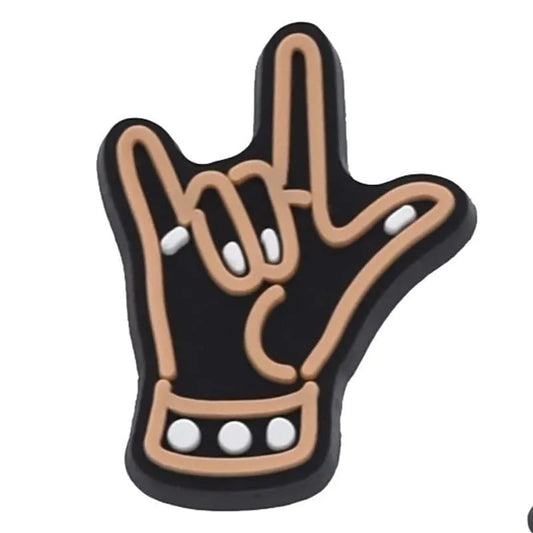 I Love You Fingers Shoe Charm