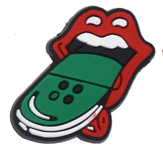 Skateboard Tongue Shoe Charm