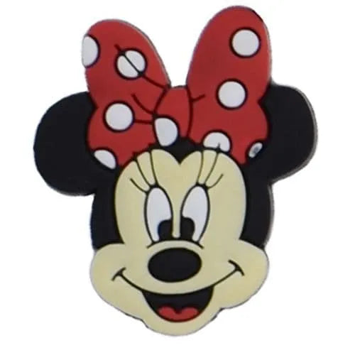 Happy Minnie Face With Red Spot Shoe Charm